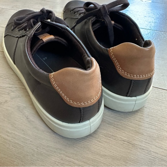 Men’s ECCO brown leather casual shoes - Picture 2 of 7